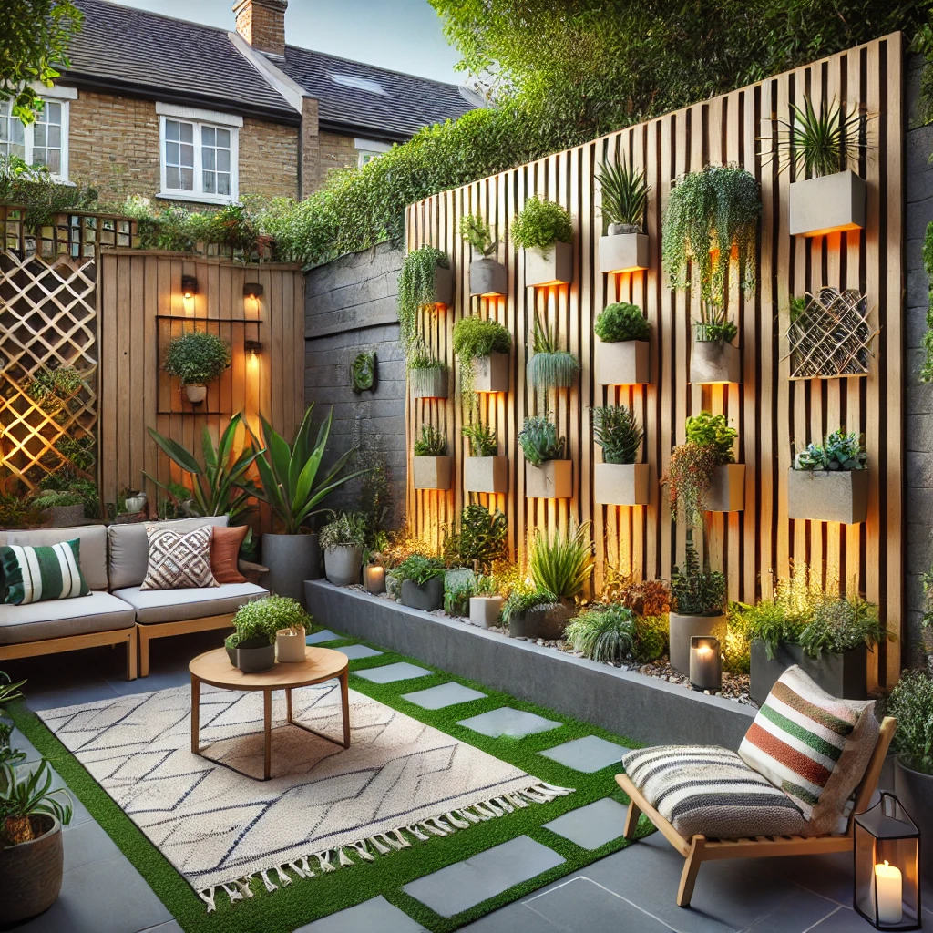 Garden feature wall