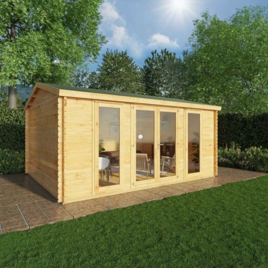 Mercia _ Home Office Studio Log Cabin 5m x 4m - Cabin