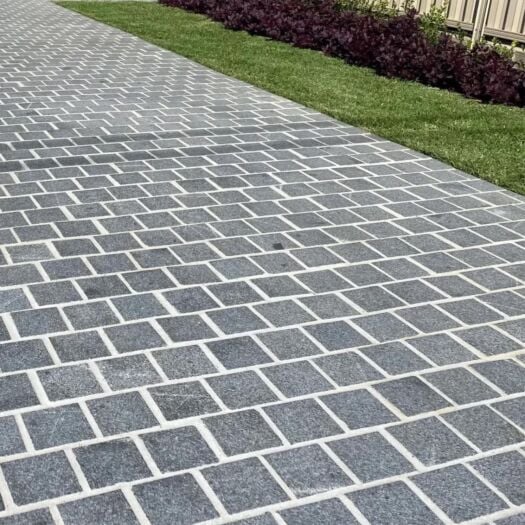 Paving Superstore _ Riven Limestone 'Element Range' Kota Black - SETTS