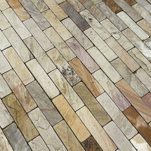 Paving Superstore _ Antique Sandstone 'Select European Linea Style' Fossil Buff - BLOCK PAVING