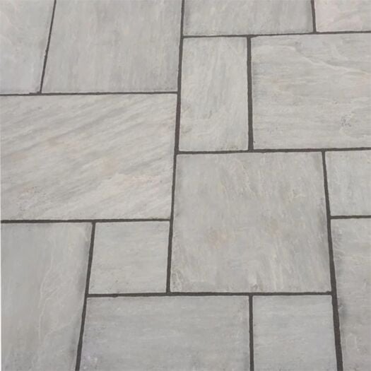 Paving Superstore _ Tumbled Sandstone 'Ideal Range' Kandla Grey - PAVING SLABS