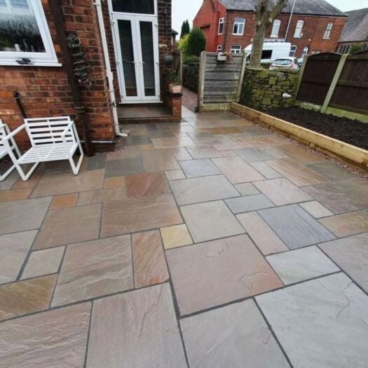 Paving Superstore _ Riven Sandstone 'Element Range' Raj Green - PAVING SLABS