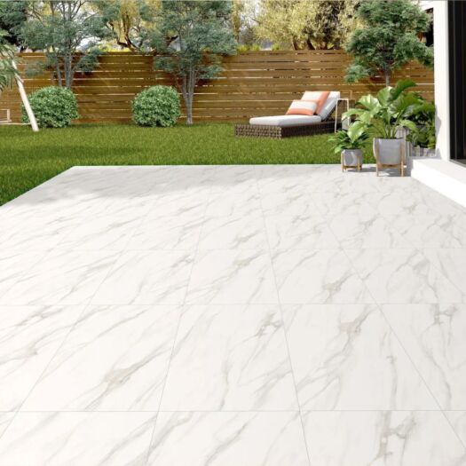 Paving Superstore _ Porcelain 'Element Range' Stutuario Marble - PAVING SLABS