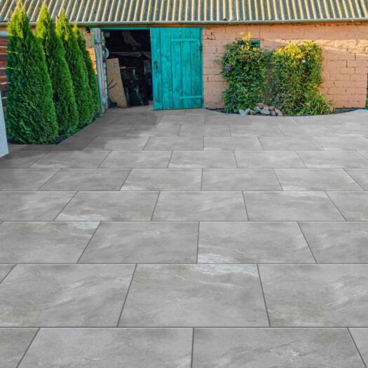 Paving Superstore _ Porcelain 'Primary Range' Earthcore Grey - PAVING SLABS