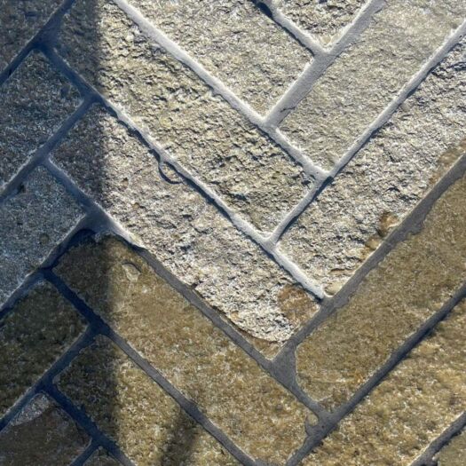 Paving Superstore _ Antique Limestone 'Select European Linea Style' Yellow - BLOCK PAVING